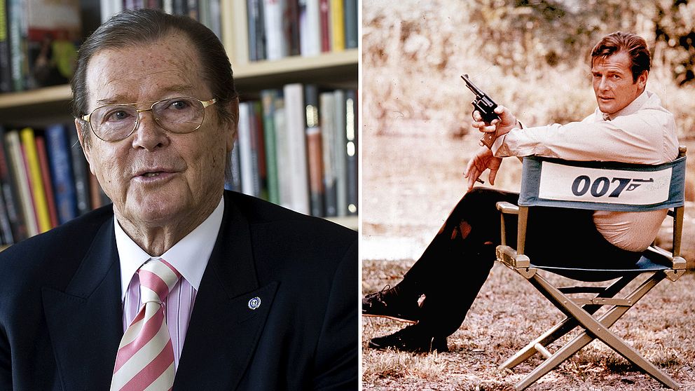 Skådespelaren Roger Moore är känd för rollen som James Bond.