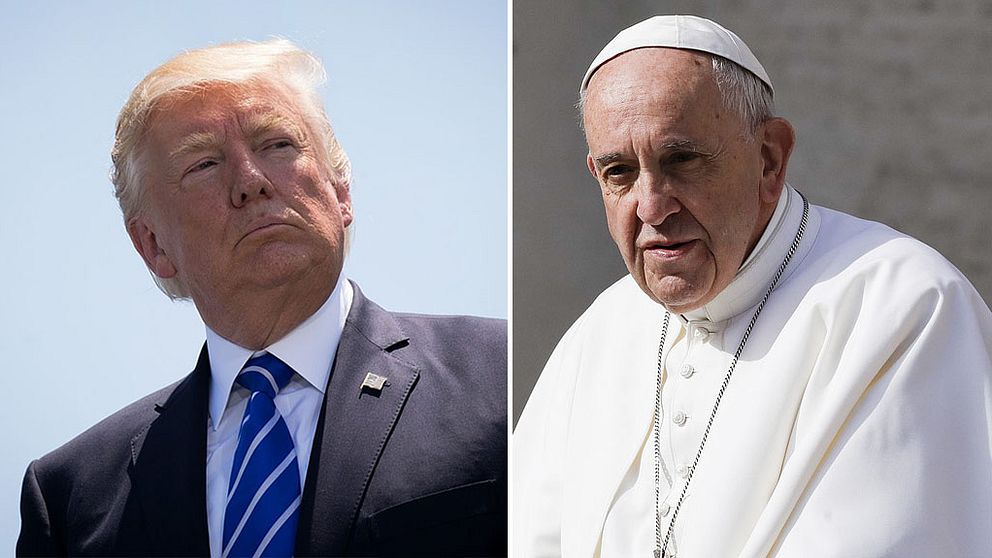 Donald Trump och påve Franciskus