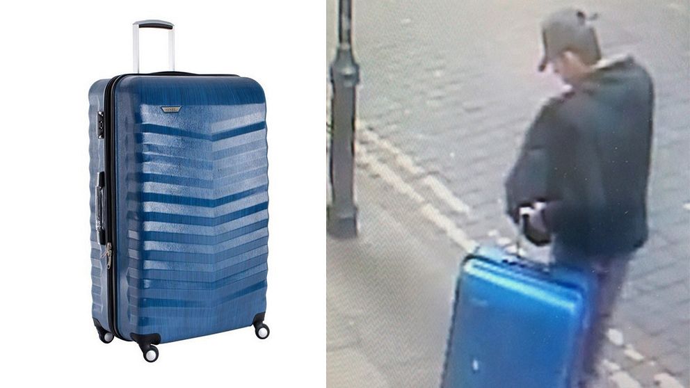 Polisen i Manchester har gått ut med övervakningsbilder som fångat Salman Abedi med en blå resväska bara timmar innan dådet.