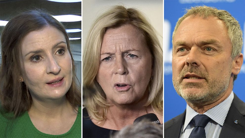 Birgitta Ohlsson, Maria Arnholm och Jan Björklund.