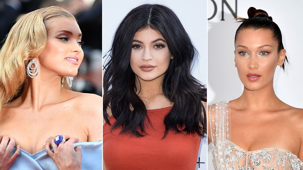 Elsa Hosk, Kylie Jenner och Bella Hadid publicerar bilder i sina konton på sociala medier där de röker.