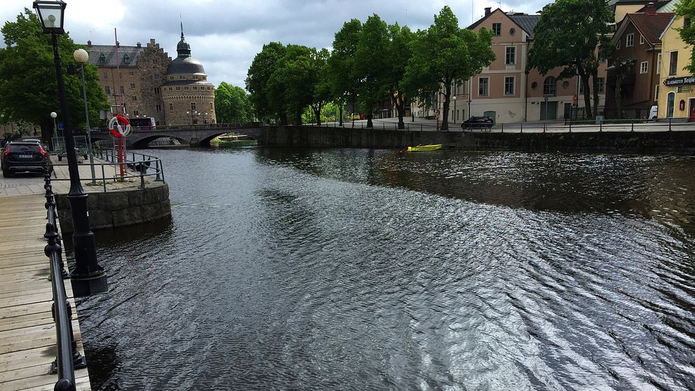 Svartån i centrala Örebro