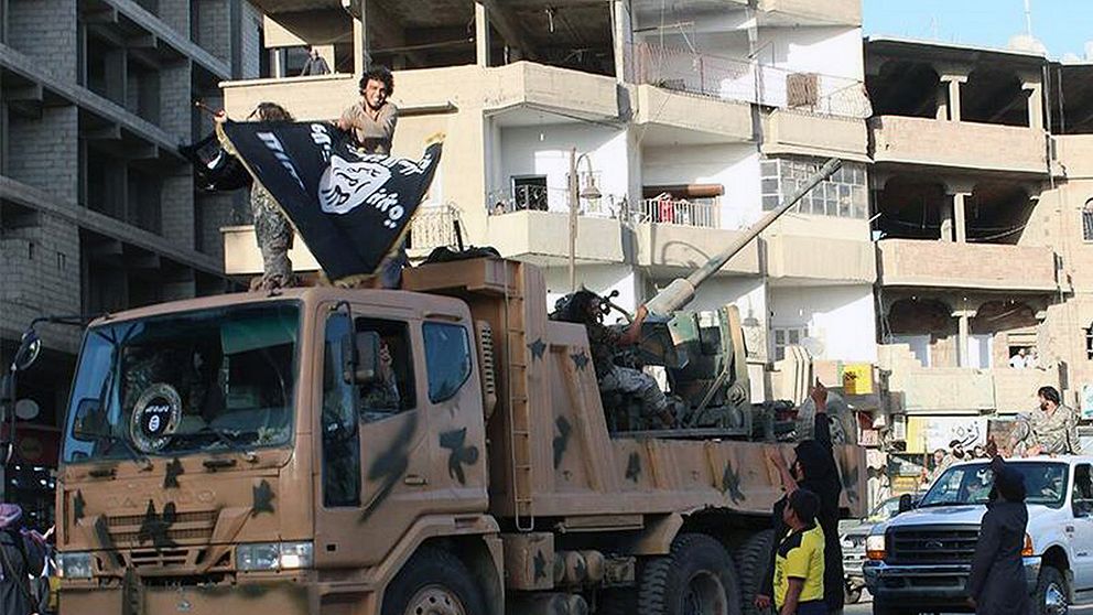 Arkivbild från Raqqa.