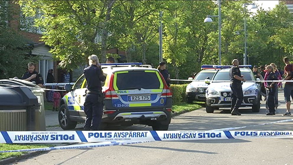 Polisinsats i Vivalla i Örebro