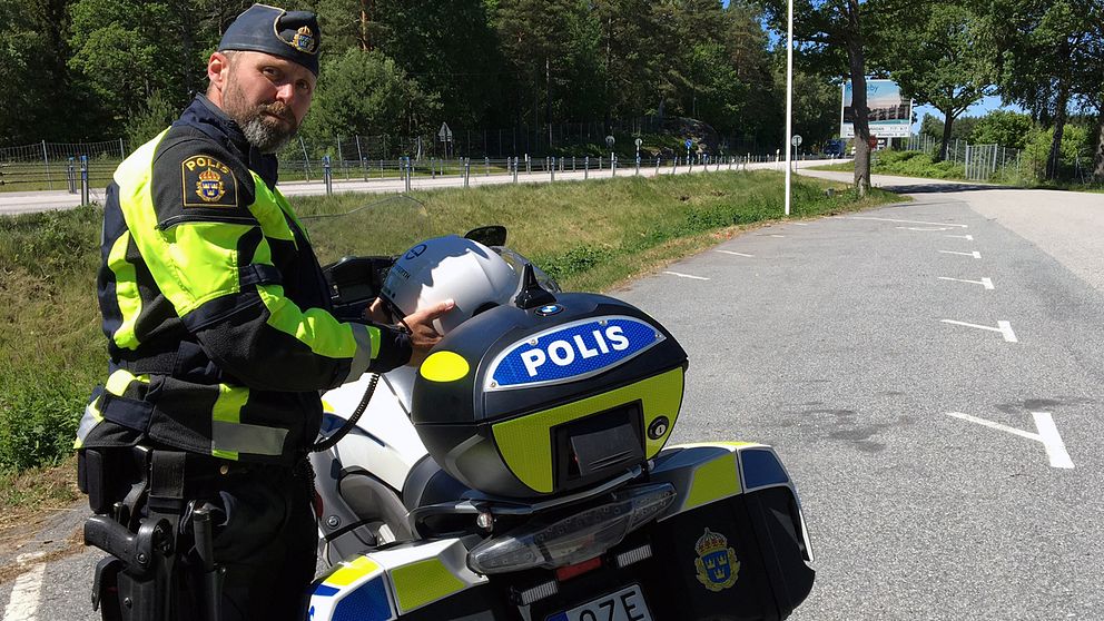 Petter Wahllöf, gruppchef på trafikpolisen i Karlskrona.