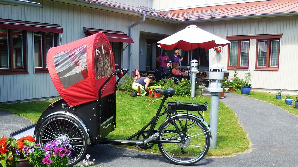 Den nya elcykeln som ska användas på bland annat äldreboenden i Arvika kommun framöver.