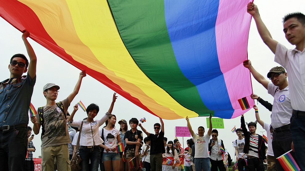 Pridefriande i sydkinesiska Changsha 2013.