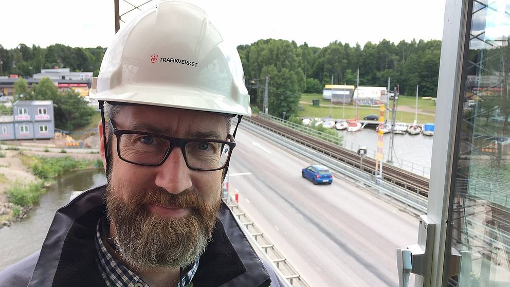 Gunnar Axelsson, projektledare för brounderhållet på Kvicksundsbron.