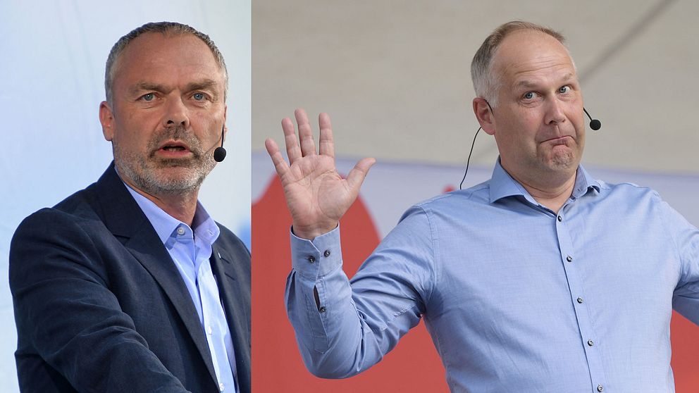 Jan Björklund och Jonas Sjöstedt.