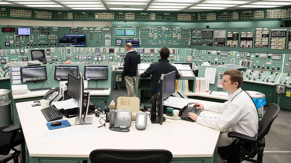 Kontrollrum i ett amerikanskt kärnkraftverk. Arkivbild.