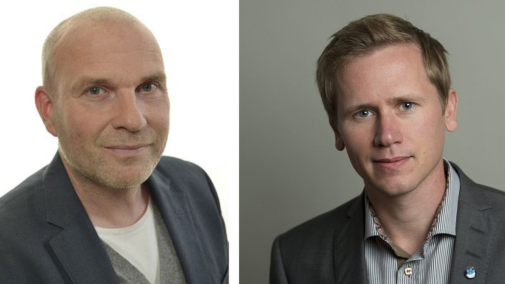 Riksdagsledamöterna Roger Hedlund (SD) och Runar Filper (SD), bildmontage.