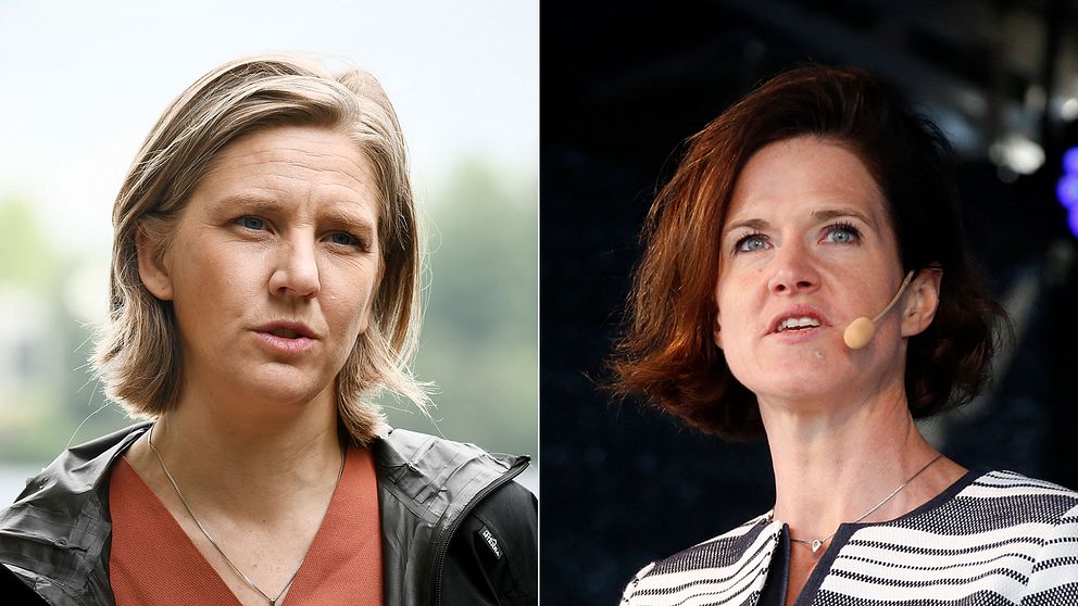 Karolina Skog (MP) och Anna Kinberg Batra (M).