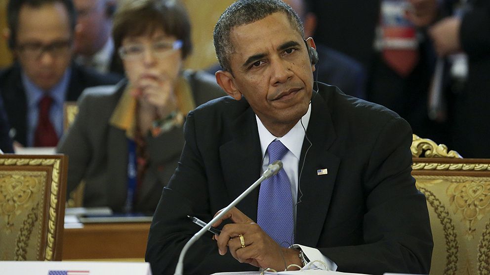 Obama på G20-mötets första dag.