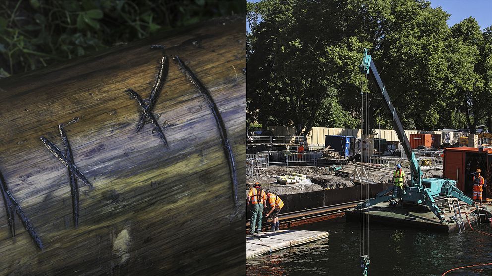 I samband med renoveringen av Skeppsholmens kajer har man hittat vrakdelar från ett skepp som tros vara från 1600-talet.
