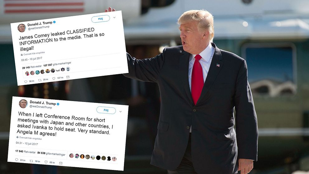 Donald Trump stäms för att ha blockerat följare på Twitter.