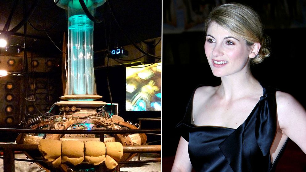 9:e och 10:e tardis interiör/ Jodie Whittaker