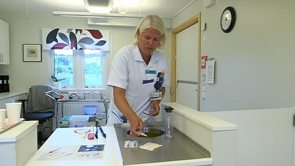 sprututbyte, mottagning, sjuksköterska