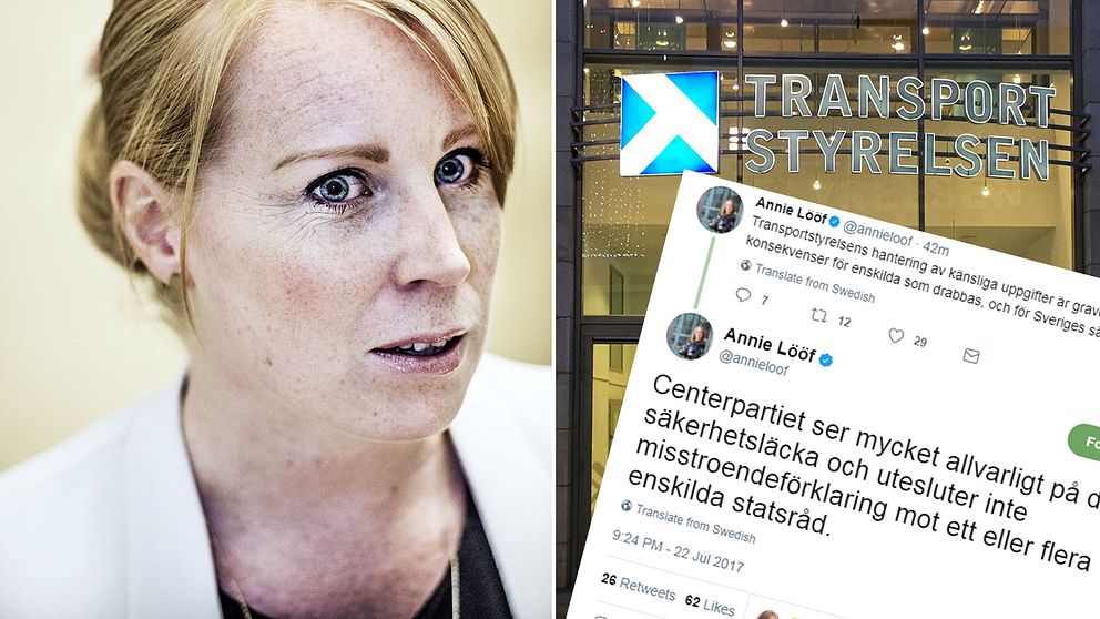 IT-skandalen kan få ”stora konsekvenser för enskilda som drabbas, och för Sveriges säkerhet”, skriver Centerpartiets ledare Annie Lööf på Twitter.