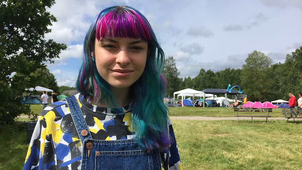 Serena Zalbo-Vesachetti, 18 år, besöker Emmabeodafestivalen för första gången.