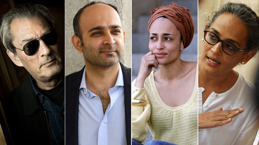 Paul Auster, Mohsin Hamid, Zadie Smith och Arundhati Roy.