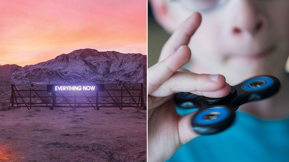 Arcade Fire albumomslag/ Fidget spinner