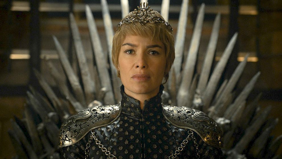 Lena Headey som Cersei Lannister i serien Game of thrones.