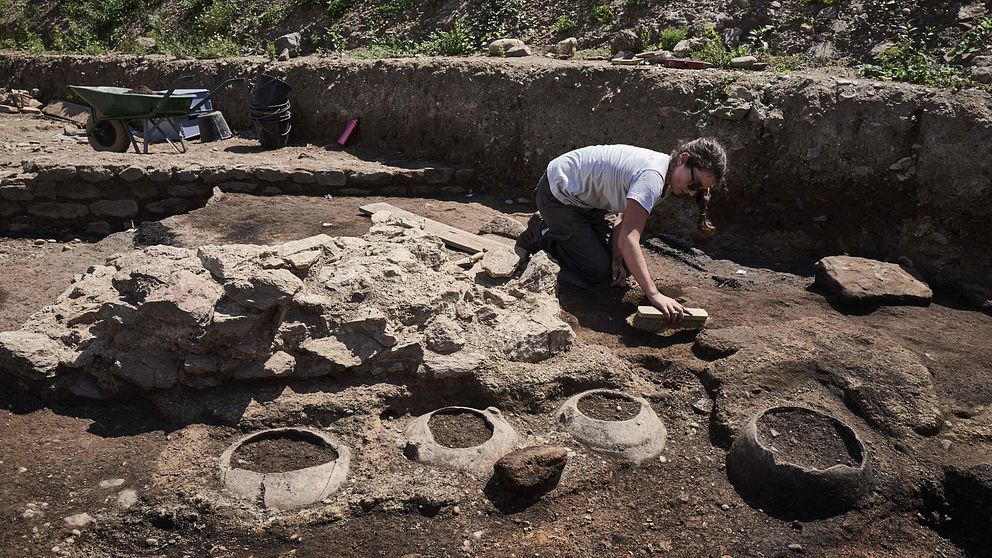 Ett helt romerskt grannskap från första århundradet har grävts upp i Sainte-Colombe, Vienne, i sydöstra Frankrike.