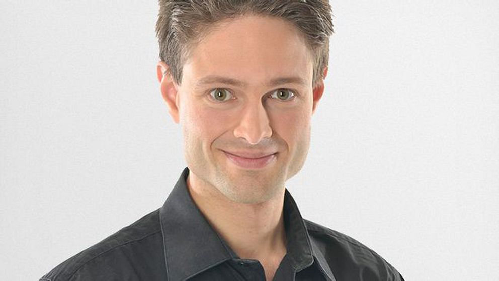 SVT:s meteorolog Joel Mellin