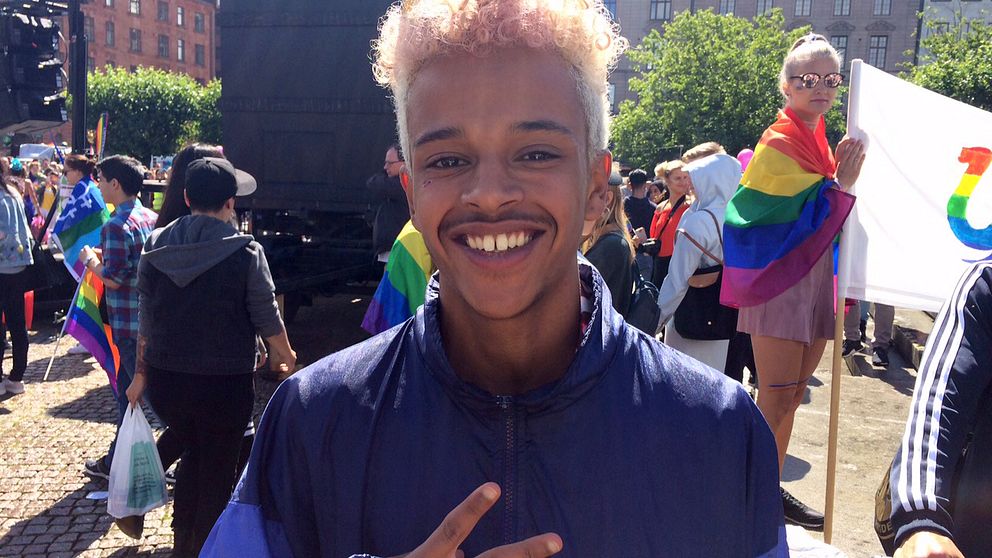 Augustas Williams på prideparaden
