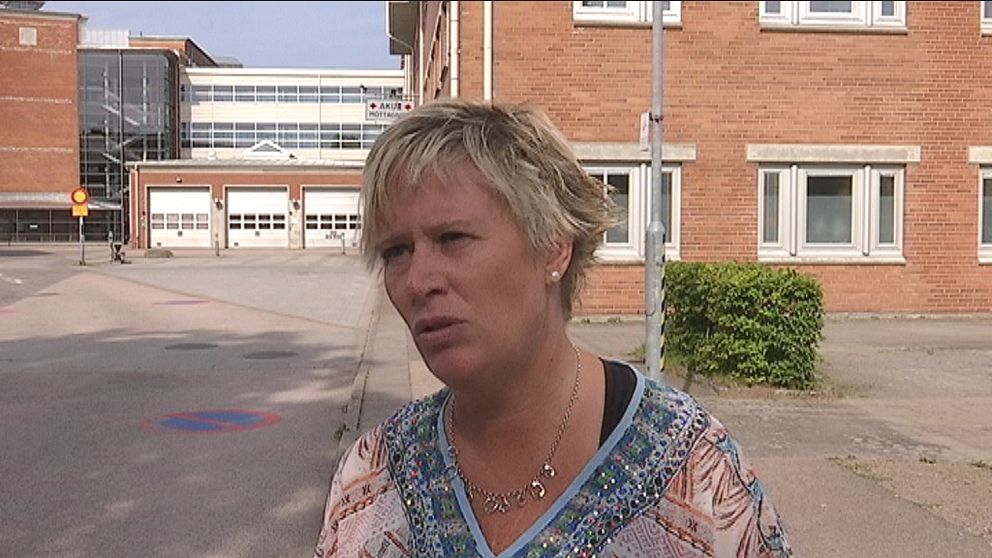 Ordförande i driftnämnden för Hallands sjukhus Mikaela Waltersson (M).