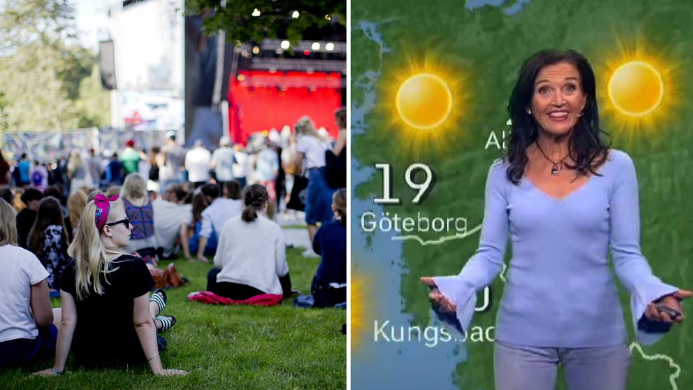 SVT:s meteorolog ger dig festivalprognosen.