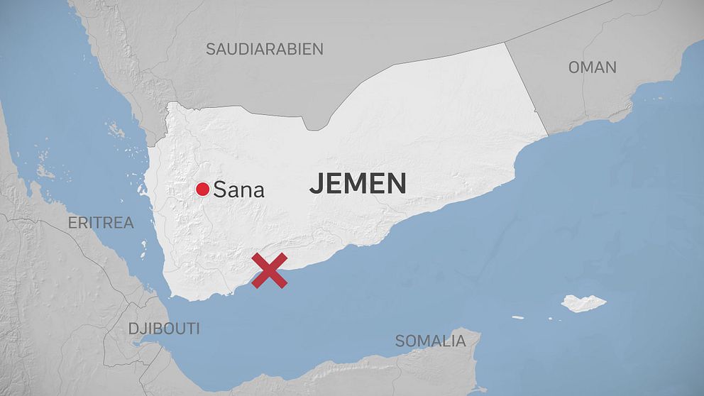 Karta över Jemen