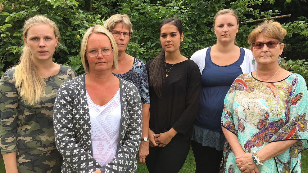 Josefine Ekvall, Tina Nilsson, Kerstin Persson, Felicia Fischlein, Jeanette Antoniusson och Vivi Löfgren jobbar på neurologi – och strokeavdelning 7 på lasarettet i Ystad.