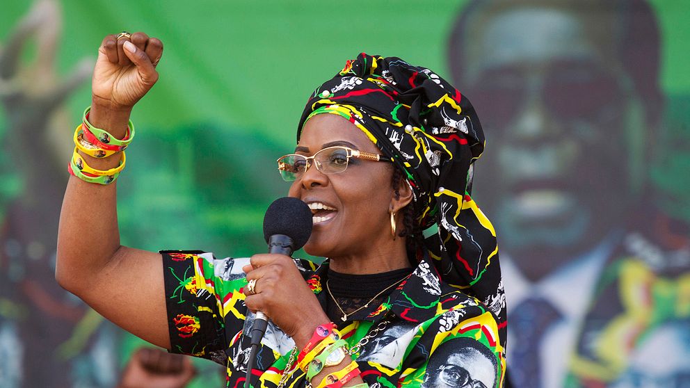 Grace Mugabe, som betraktas som en möjlig efterträdade till sin make, är känd för sitt häftiga humör.
