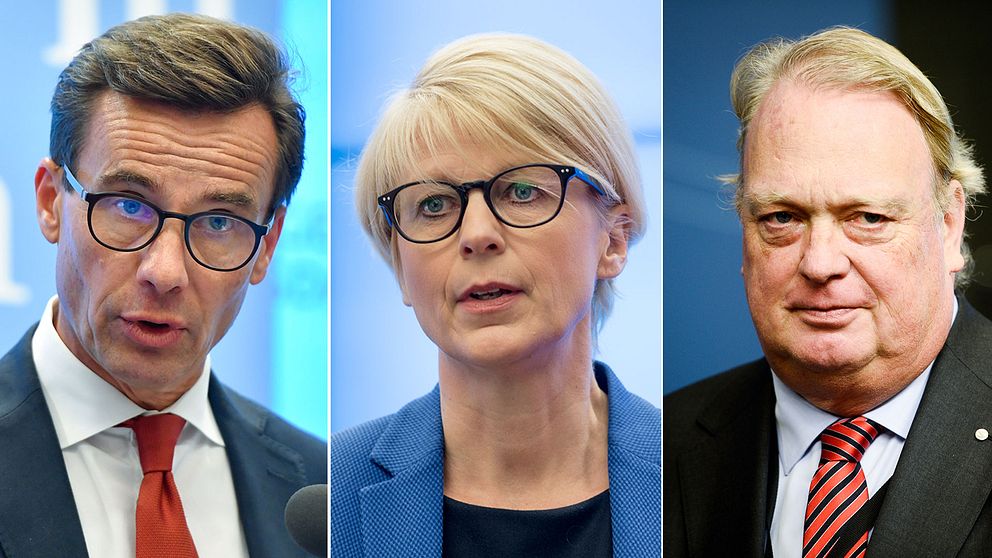 Moderaterna: Ulf Kristersson, Elisabeth Svantesson och Mikael Odenberg.