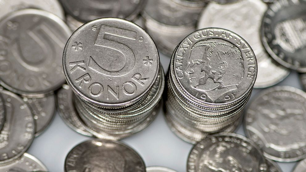 Femmor och enkronor i gamla mynt