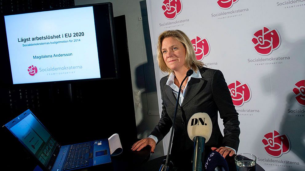 Magdalena Andersson(S), ekonomisk- politisk talesperson.
