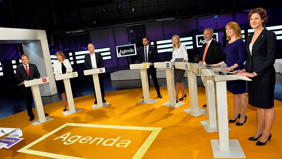 Partiledarna i SVT:s Agenda