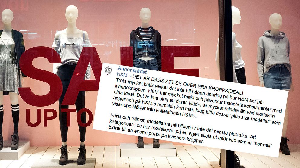 Facebooksidan Annonsrådet har kritiserat H&M för att använda ”normalstora” modeller till reklam för sin ”plus size”-kampanj.