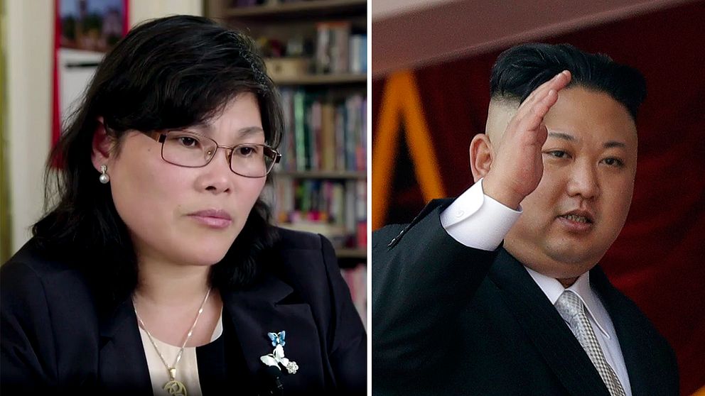 Ji Hyun Park och Nordkoreas ledare Kim Jong-Un.