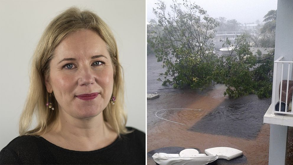 SVT:s meteorolog Åsa Rasmussen.