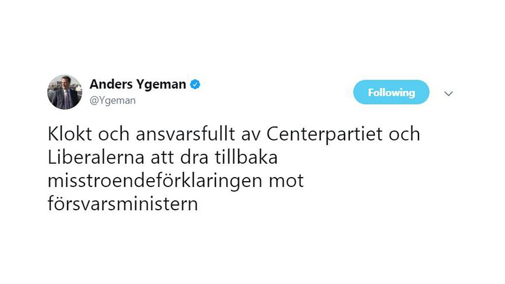 ”Oj, vilken röra” – så reagerar politikerna på beskedet om Hultqvist ...