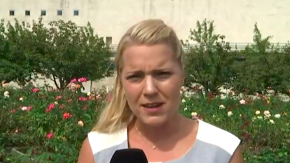 SVT:s korrespondent Carina Bergfeldt.