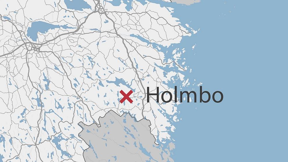 Karta som visar Holmbo