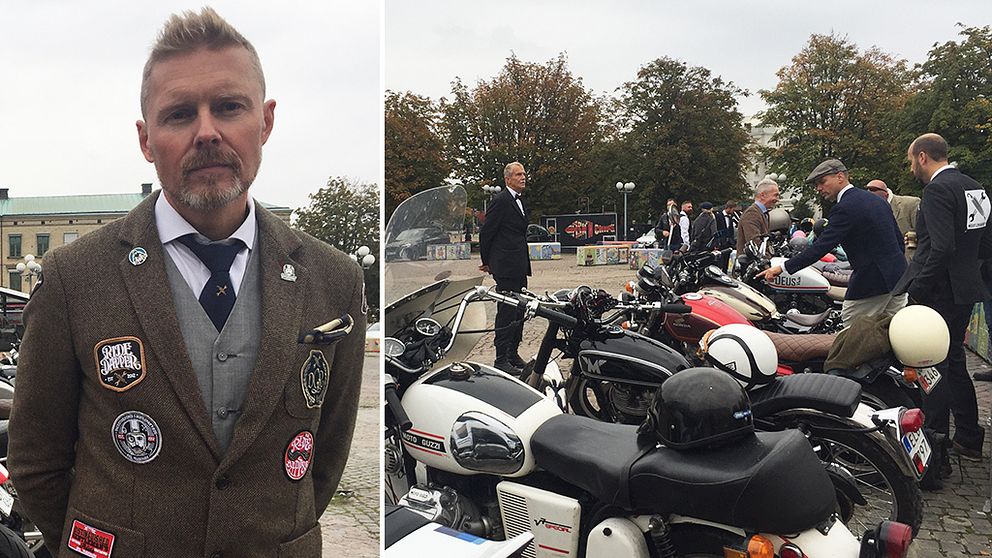 Niklas Borg är arrangör av Göteborgs lokala motorcykelkaravan inom välgörenhetsorganisationen Distiguished gentlemen's ride.