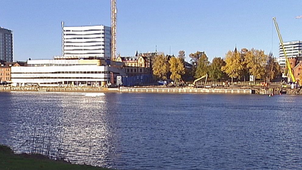 Bygget av Umeås kulturhus Kulturväven pågår för fullt.