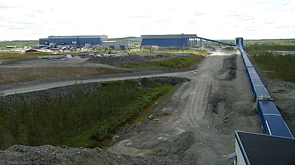 Arkivbild gruvan i Kaunisvaara Pajala kommun