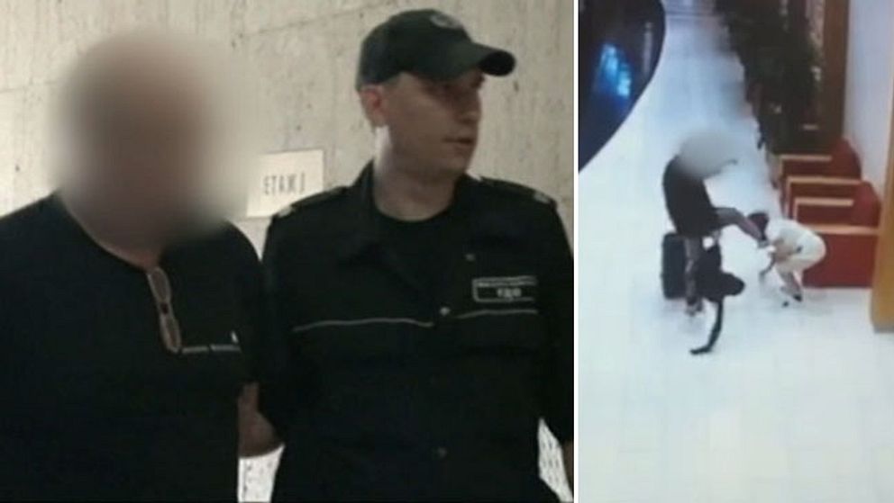 Den svenske mannen döms för den brutala misshandeln av en hotellstäderska