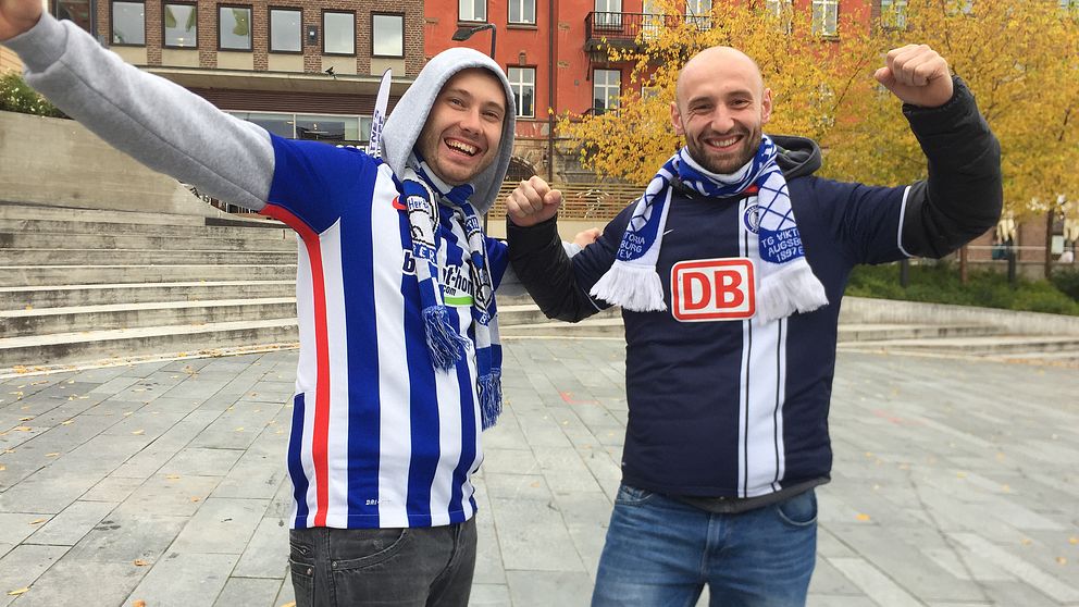 Två Hertha Berlin fans