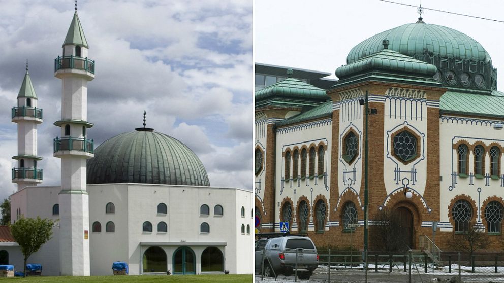Malmö moskè och Malmö synagoga.